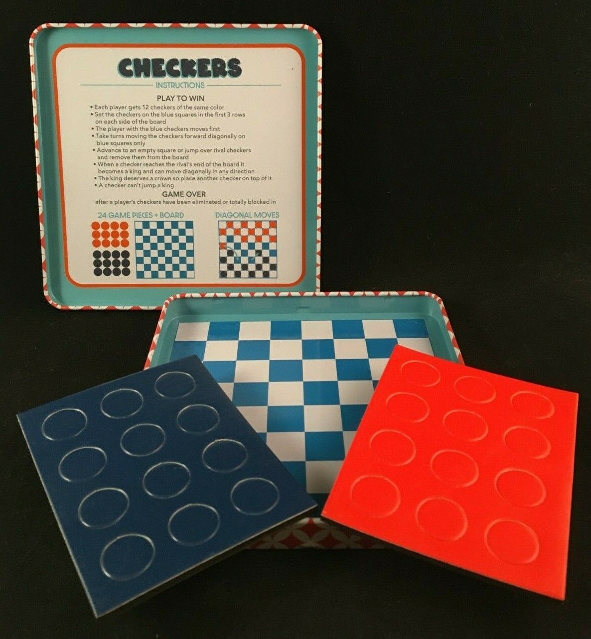 Chess - Magnetic - Game Tin - Play/Store In Tin - Play Anywhere Anytime  Games