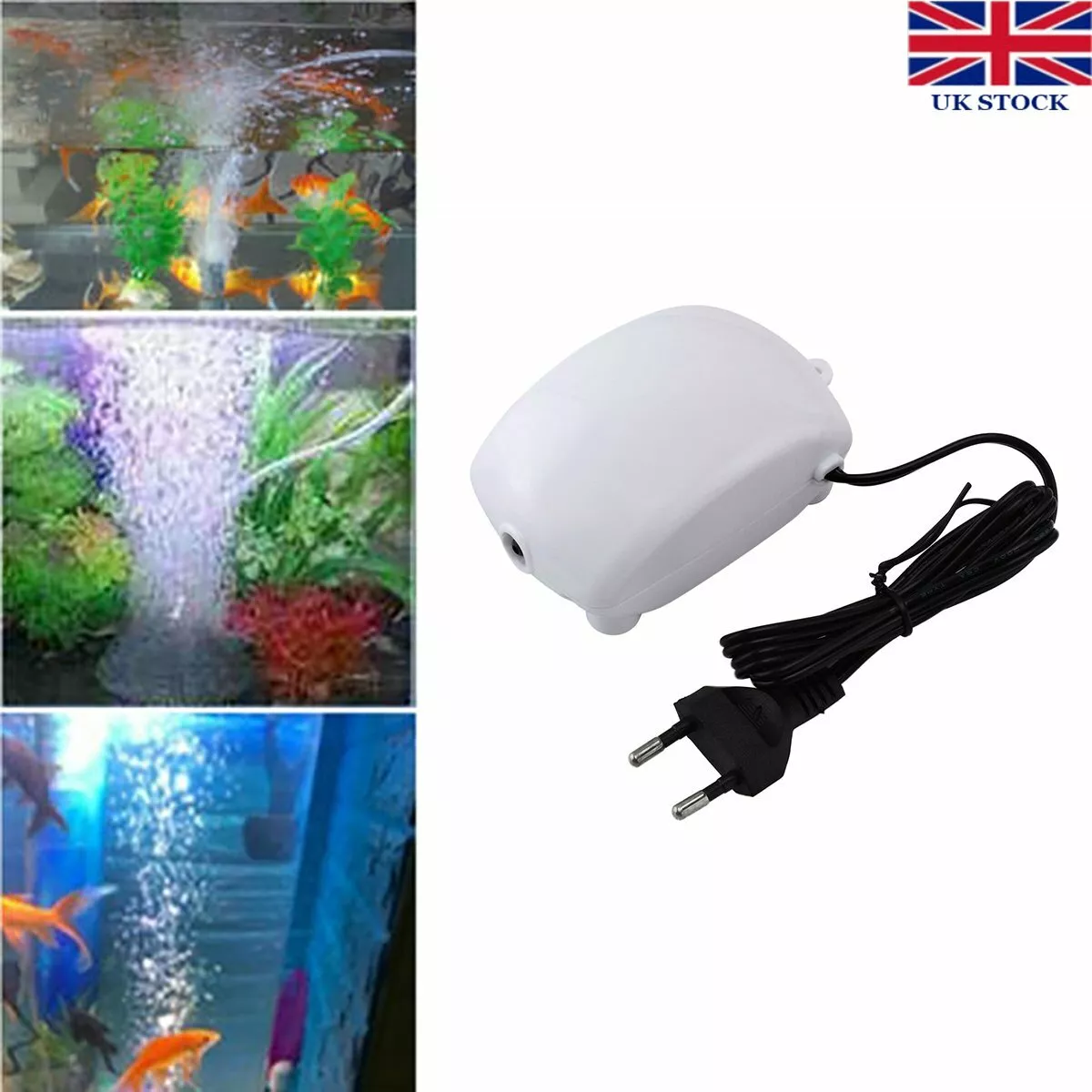 Oxygen supply store for fish tank