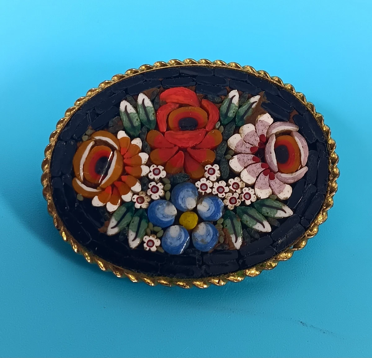 Millefiori brooch shop