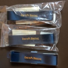 3 packages David's Bridal Ribbon Wedding dress bridesmaid flowers 2" Blue