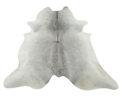 Grey Cowhide Rug New Brazilian Hair On Hide 6ft x 6ft