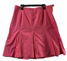 VENEZIA Denim Skirt Women's 16 Pink A-line  Hidden Side Zipper