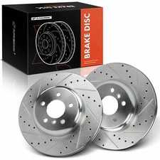 A-premium Front Side Drilled Brake Rotor For Bmw 535i 2011-2016 535d 640i Xdrive