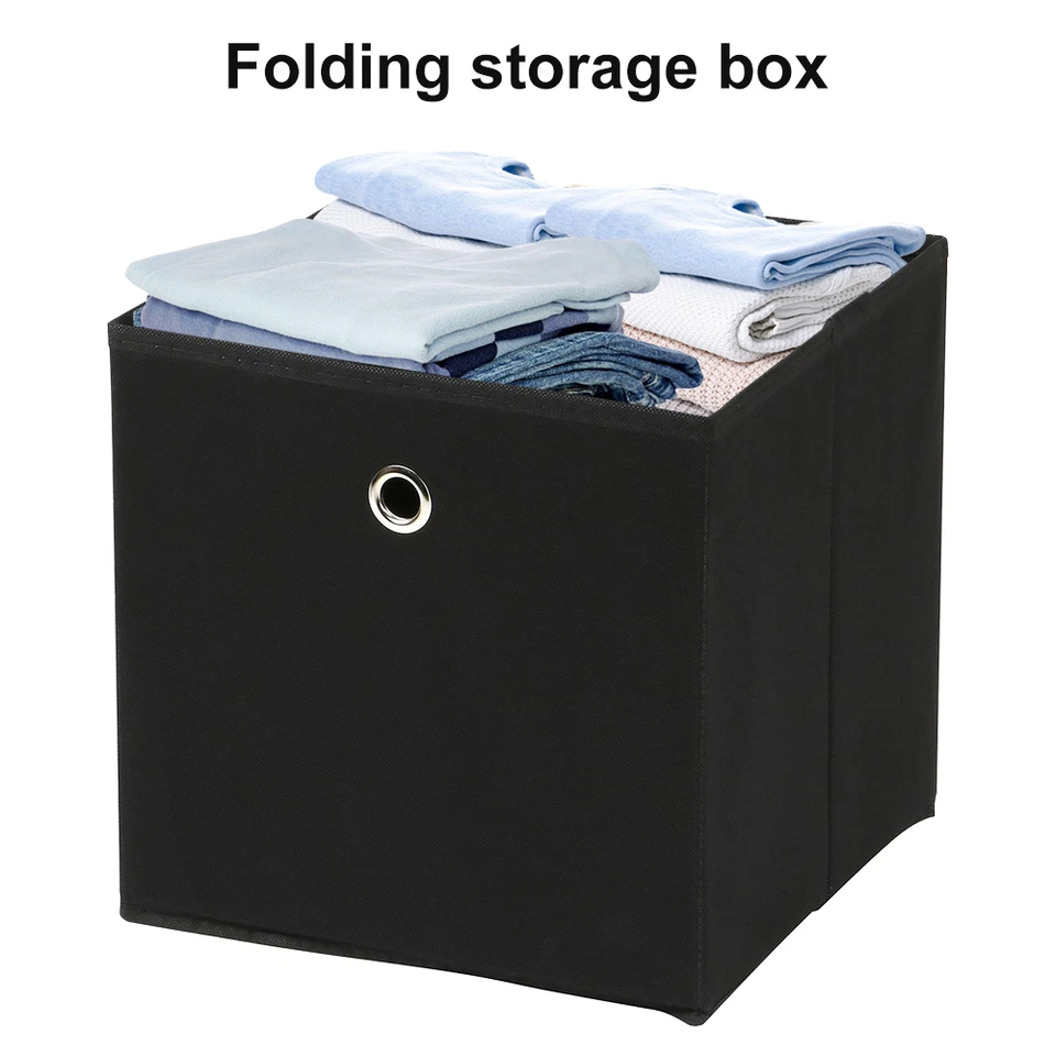 4-16er Set Faltbox 32x32X32cm Aufbewahrungsbox Faltkiste Box Regalbox  - Bild 3 von 4