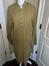 Junaid Jamshed Kurta Mens Size Large Copper Mustard Yellow Long Sleeve Solid