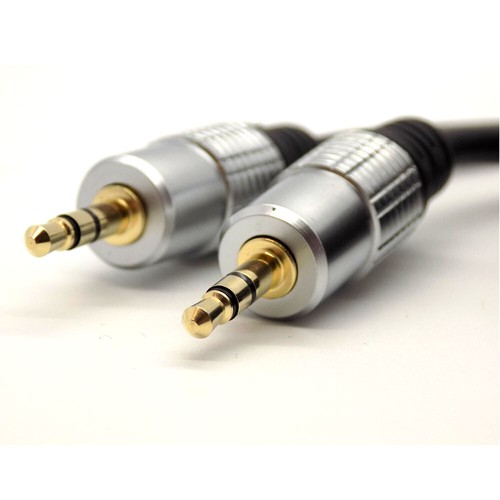 Audio Aux Cable 3.5mm Lead Male GOLD Jack For Headphone MP3 Car Phone 1m - 20m - Picture 7 of 12