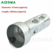 Deflectores de escape universales silenciador de supresión de ruido para deflector de 4" de largo que