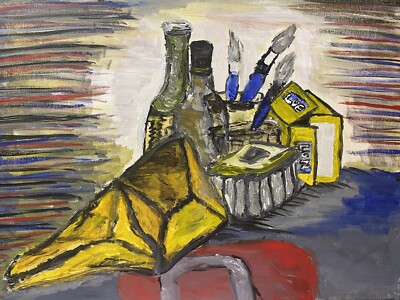 acrylic paintings on canvas hand painted(still life)