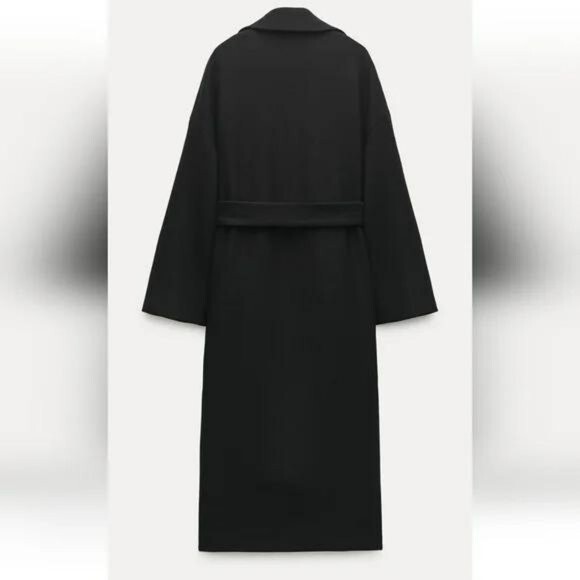 ZARA VENTED MANTECO WOOL COAT ZW COLLECTION | eBay