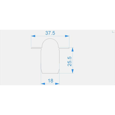Reprofil Profil Zubehör Endkappe R-ET-03-10 Set 2 Stk  Weiß 