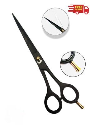 Profi Friseurschere Friseursalon Haarschneide RASIERER scharf schwarz