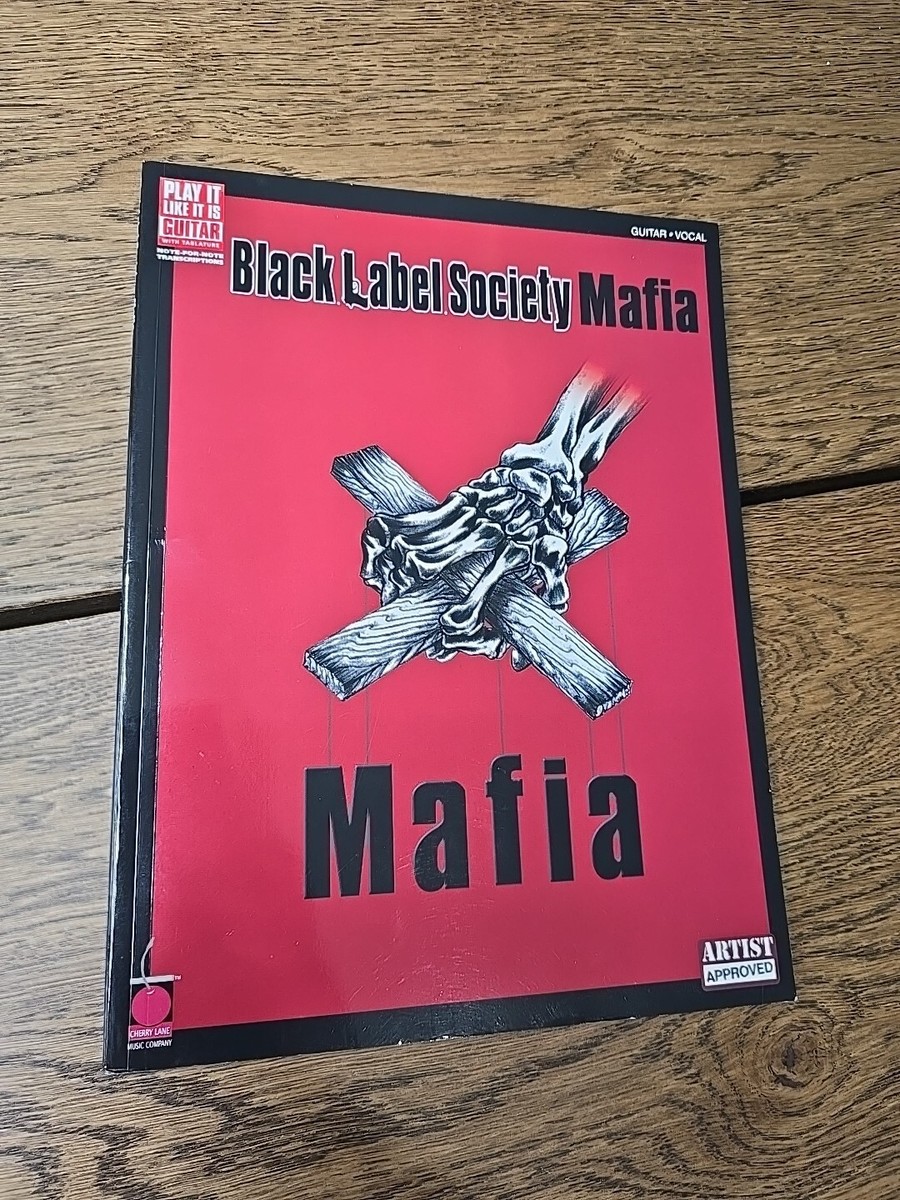 BLACK LABEL SOCIETY ギタースコア「Mafia」 Black Label Society Mafia Guitar/Vocal Music Book Note for