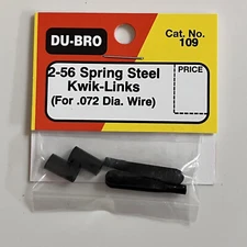 DU-BRO 2-56 Spring Steel Kwik Links for .072" Diameter Wire DUB109