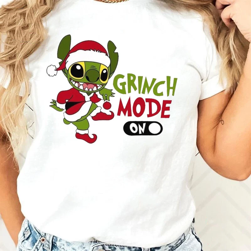 Grinch Stitch Mode T Shirt Grinch Christmas Shirt Stitch Christmas Gifts Tee