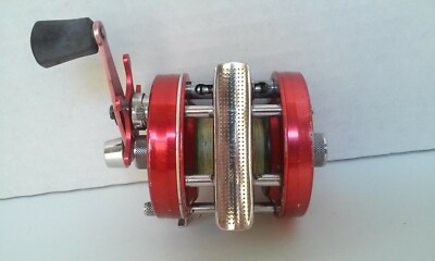 Vintage ABU GARCIA AMBASSADEUR 5000A Red Bait Caster Fishing Vintage ABU GARCIA AMBASSADEUR 5000A Red Bait Caster Fishing
