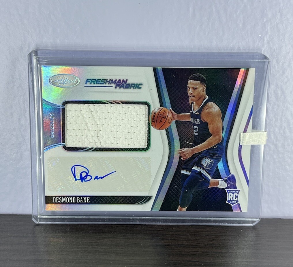 2020-21 Panini Certified Freshman Fabric DESMOND BANE Rookie Jersey Auto RC