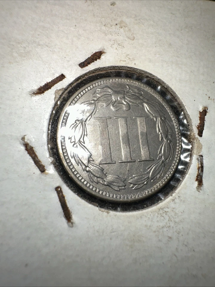 1867 3 Cent Nickel !! Higher Grade !! - Image 3 of 3