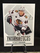 23-24 UD SP Authentic Hockey RC Freshman Focus FF-19 Wyatt Kaiser
