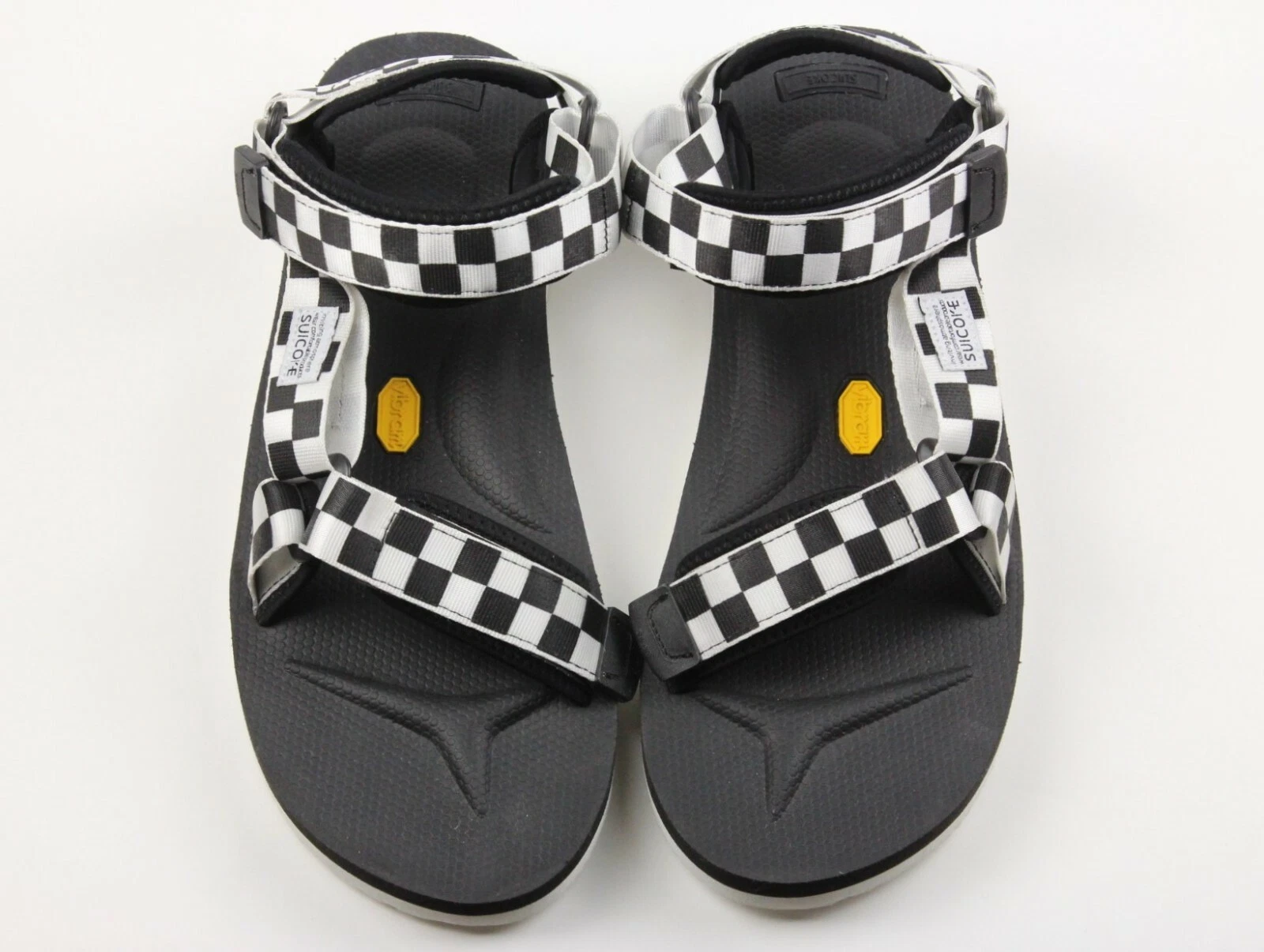 VANS Sandali Suicoke Depa V2 bianchi e neri furgoni a scacchi Vibram taglia 11 sandali da uomo