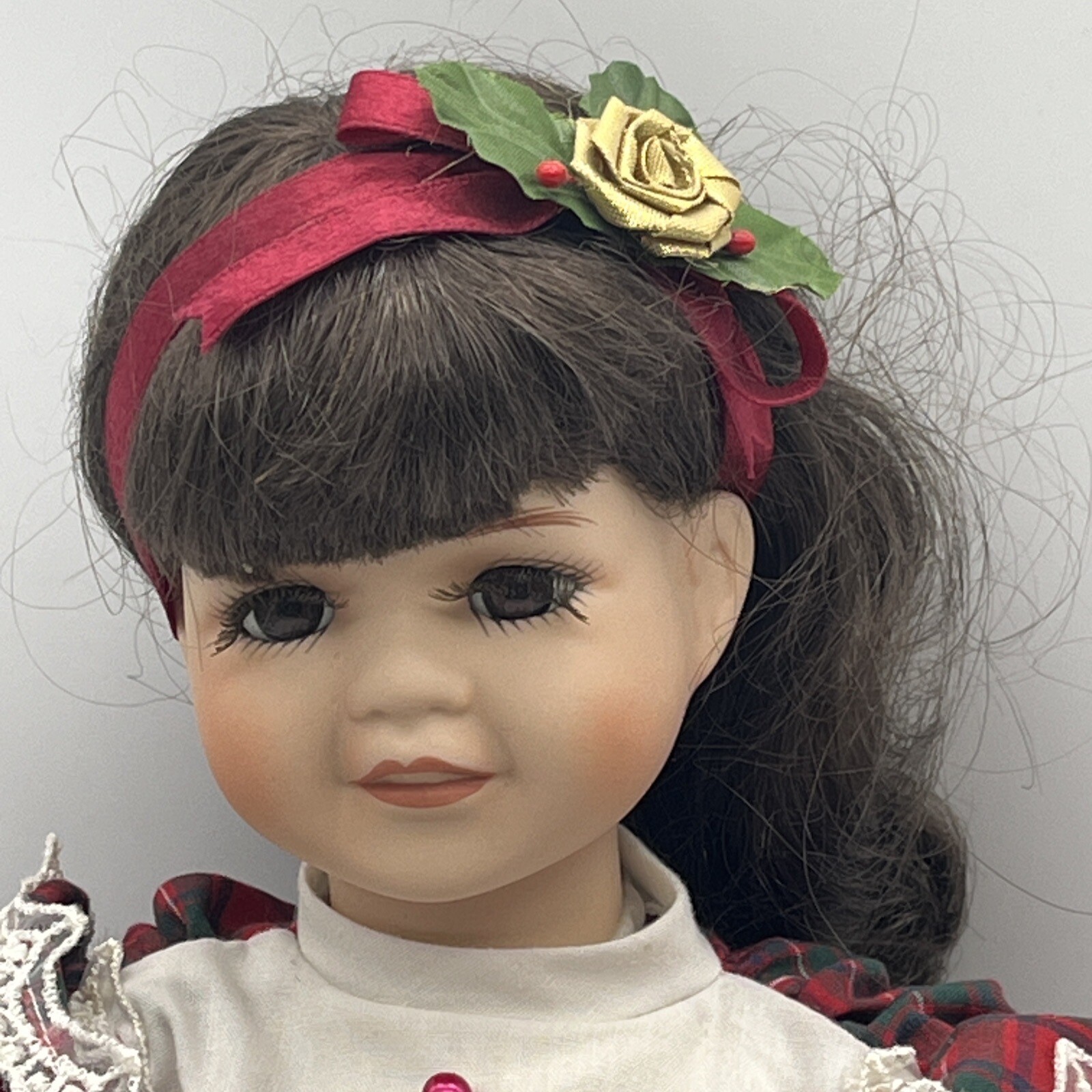 Christmas Porcelain Doll 1996 House of Lloyd "Lacy Dawn" 542203 eBay