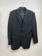 Jos A Bank Suit Coat Sport Coat Dark Gray 100 Wool Mens 39R