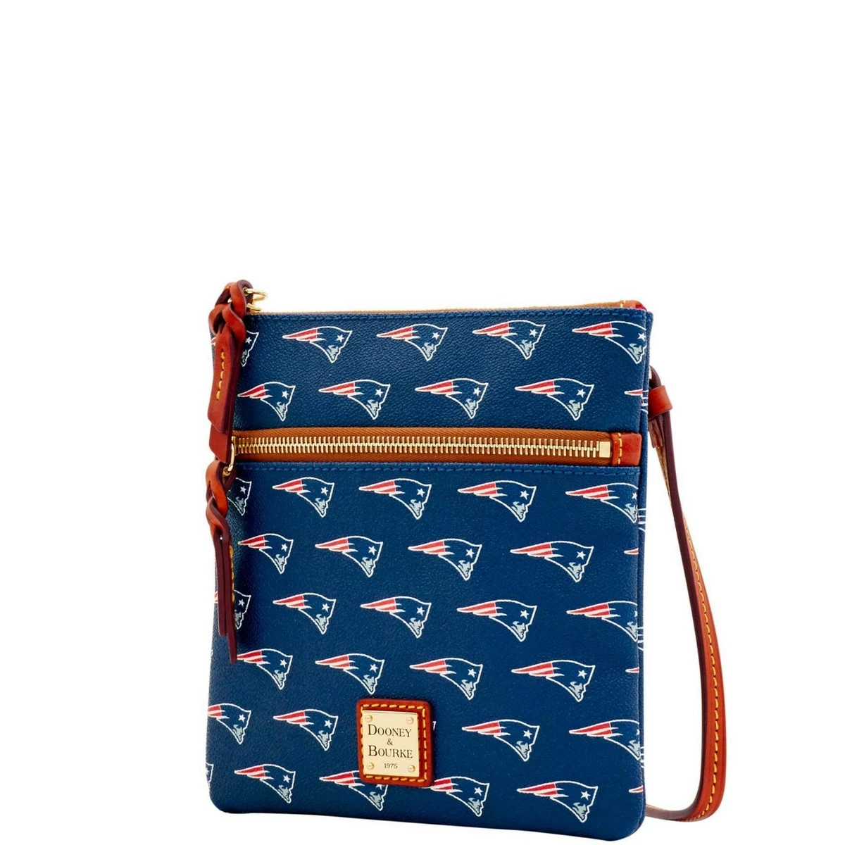 Dooney Bourke NEW ENGLAND PATRIOTS DOUBLE ZIP CROSSBODY PURSE