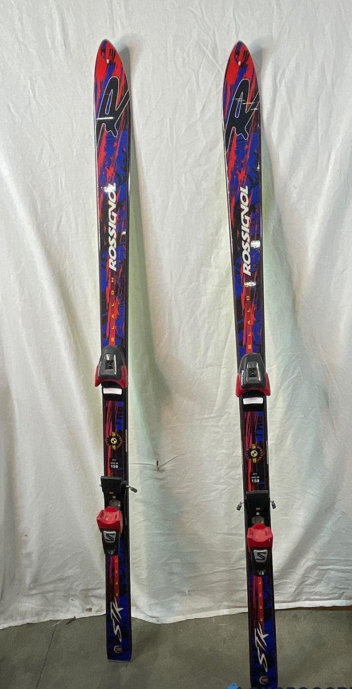 Sci da slalom Rossignol Sidecut 64 158 cm STK R realizzati con attacchi in kevlar Salomon S600