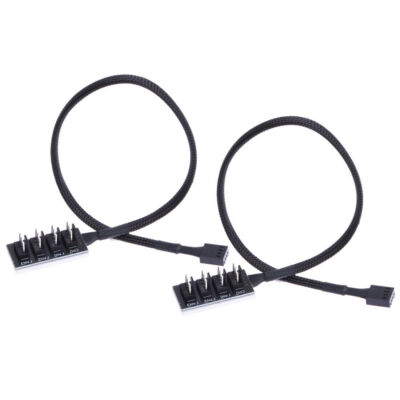 1 bis 5/4 Pin Molex TX4 PWM CPU Kühler PC Chasis Lüfter Hub Splitter Adapter