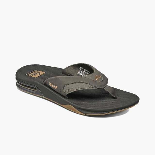 reef men's fanning thong sandals with bottle opener