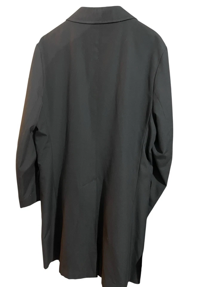 Hardy Amies The Weatherdair черный с подкладкой траншея дождя стойкий пальто Sz 42R - Изображение 2 из 4