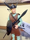 Vintage Marx Johnny West Brave Erik the Viking Warrior Figure w/ 100% accs Nice!