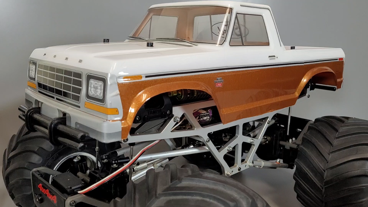 Custom Tamiya 1/10 RC TXT-1 Monster Xtreme Truck Chassis w/Ford