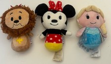 Hallmark Itty Bittys Disney Lot Simba Minnie Mouse Elsa Plush 4  READ