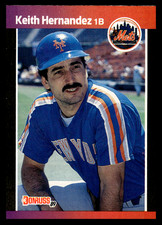 1989 Donruss Keith Hernandez #117 New York Mets MLB Baseball