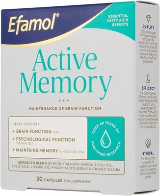 Efamol Efalex Active Memory 30 Kapseln - 4er Pack