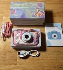 Unicorn Kids Digital Camera 1080 HD Video Photo Girls Birthday Gift Age 3-12 NEW