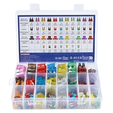 460Pc Car Fuses Assorted Set Van Bike Mini Standard Micro  Blade Truck 2-40A Box