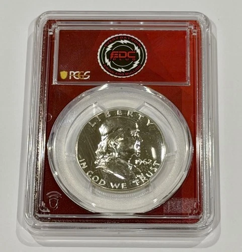1962 FRANKLIN GEM HALF DOLLAR! GRADED PR66 BY PCGS! 90% silver