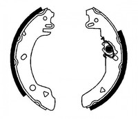Bremsbackensatz Hinterachse FüR Ford Fiesta Iii Kasten/SchräGheck Courier