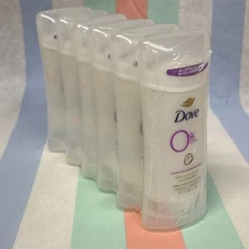 Dove Coconut & Pink Jasmine 0% Aluminum Deodorant Moisturizers 2.6oz Lot Of 6
