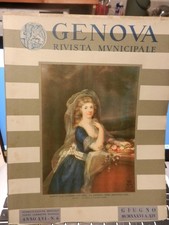 1.5) GENOVA RIVISTA MUNICIPALE 1936 statua madonna della guardia prima pietra ca