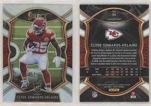 2020 Panini Select Concourse Silver Prizm Clyde Edwards-Helaire #54 Rookie RC