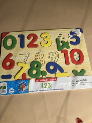 The Learning Journey Lift & Learn 123 Number Puzzle Kids Number Puzzle - New