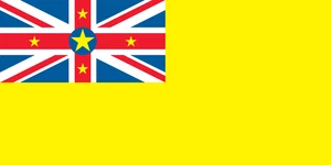 Niue Flag Self Adhesive Vinyl Sticker