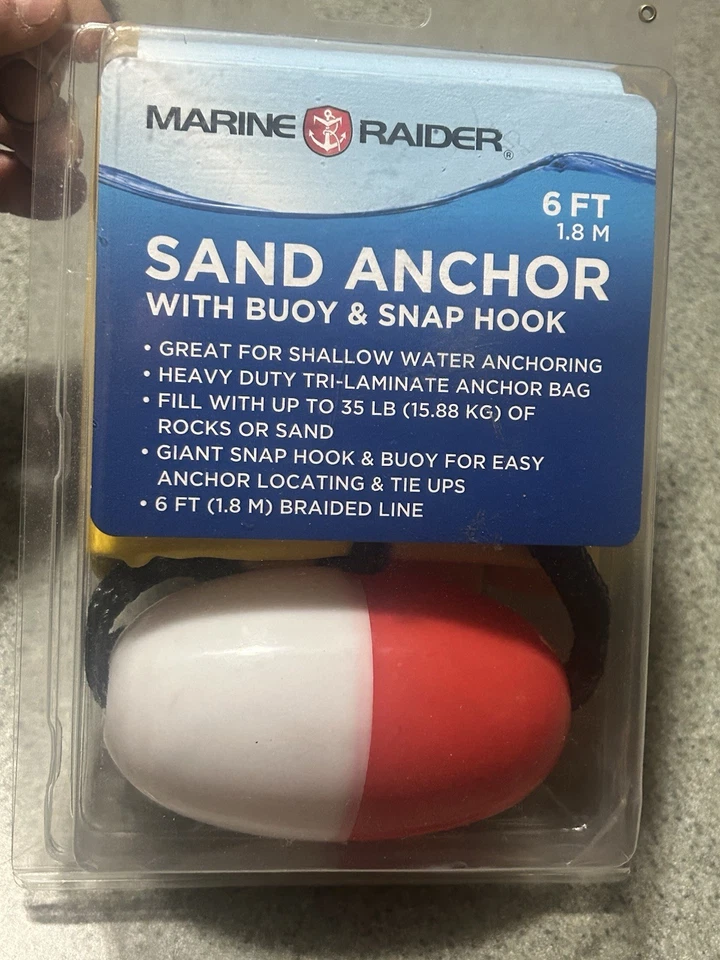 Marine Raider Sandanker mit Boje und Karabinerhaken Bootsanker Schwimm Jetski - Bild 2 von 4