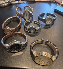 Women's Genev Watch Bracelet Lot Of 6 Working New Battery Daily Changer C43