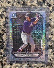 2026 Bowman Baseball Ethan Holiday 1st Mega Mojo Chrome Rockies & X1 Base Lot