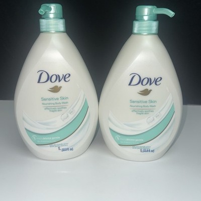 2 PACK- Dove SENSITIVE SKIN Nourishing Body Wash, EACH 33.8oz
