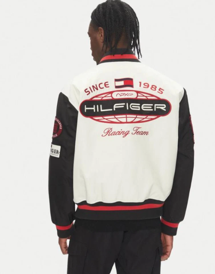 F1 Tommy Hilfiger APXGP Striped Letterman Racing Jacket free (balaclava) - Image 4 of 4