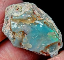 17Ct Natural Australian Lightning Ridge Black Opal Facet Rough Specimen YPWA53